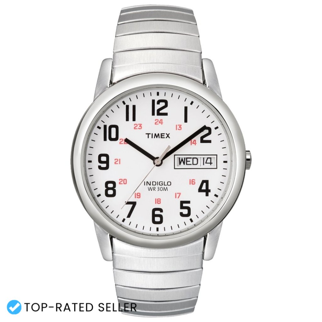 Classic Analog Watch Silver Tone Stainless Steel Band Minimalist Style